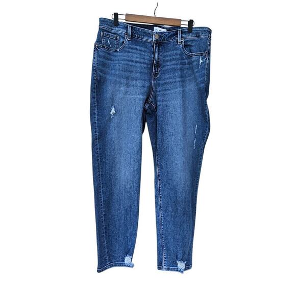 Lane Bryant Distressed Denim Jeans Medium Wash Size 20 - Picture 1 of 6